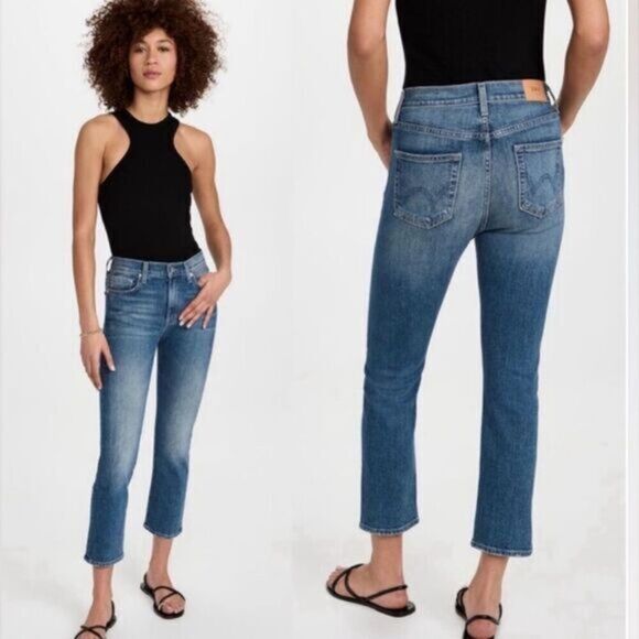 NWT EDWIN Women’s Elin Crop Straight Leg Jeans - Size 27 - Picture 1 of 11